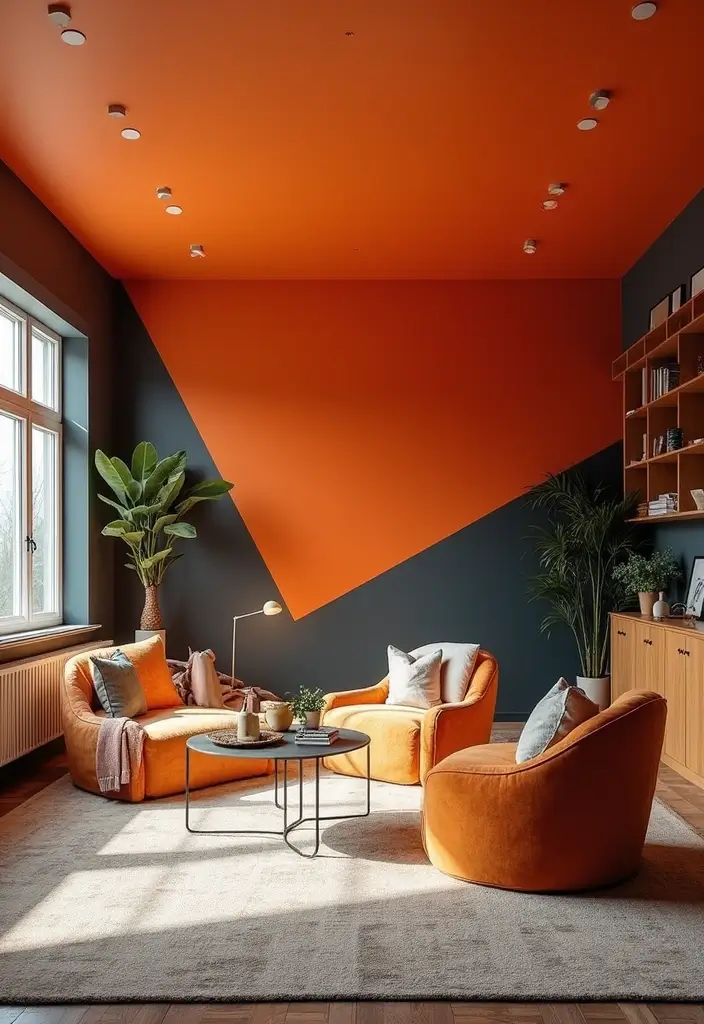 25 Basement Ceiling Ideas That Hide Imperfections With Style - 2. Painted Ceilings: A Splash of Color