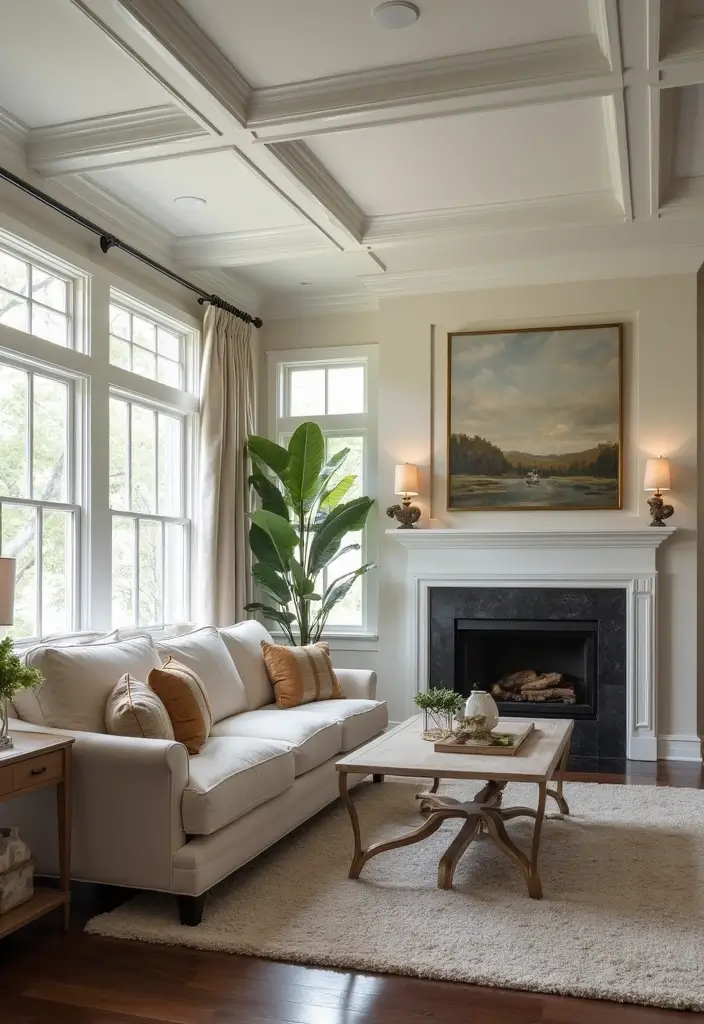 25 Coffered Ceiling Inspirations That Elevate Any Room - 20. Transitional Styles