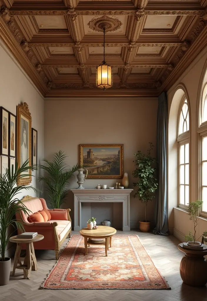 25 Coffered Ceiling Inspirations That Elevate Any Room - 21. Vintage Revivals