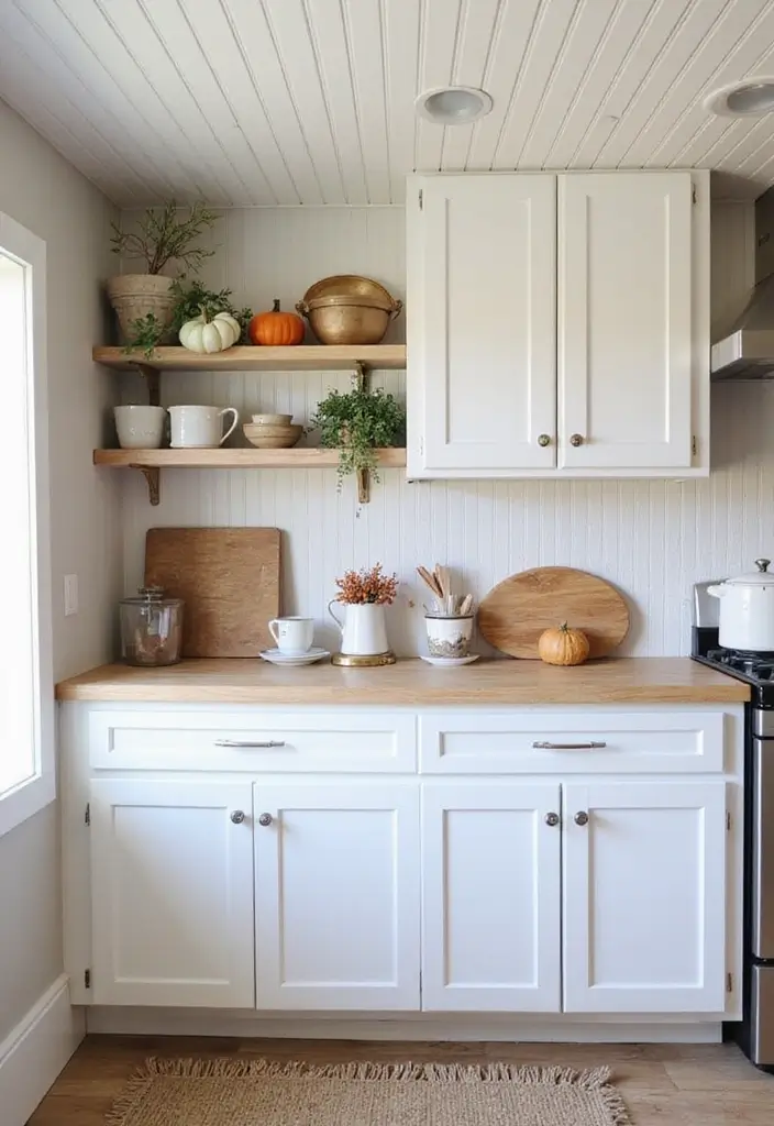 25 Fall Ceiling Designs for Kitchen That Add Cozy Charm - 7. Beadboard Ceiling Panels