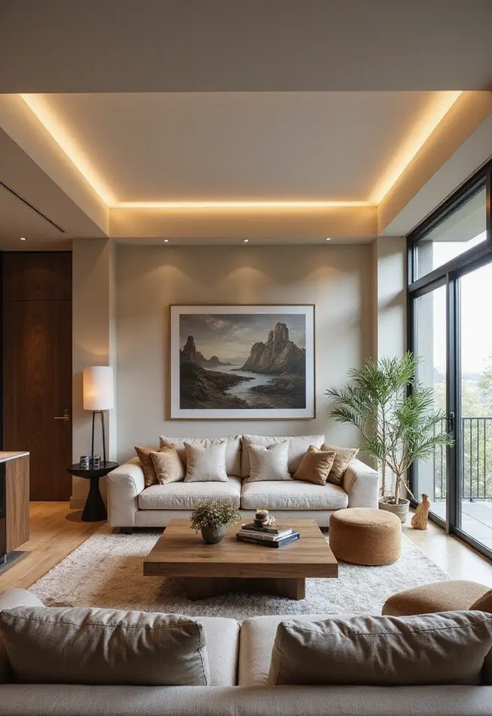 25 Modern Ceiling Designs That Redefine Elegance - 18. Minimalist Floating Ceilings