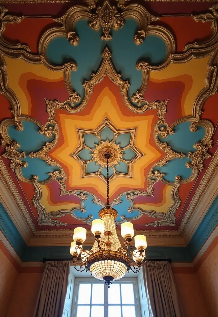 25 Painted Ceiling Inspirations That Totally Transform a Room - 12. Focal Point Ceilings