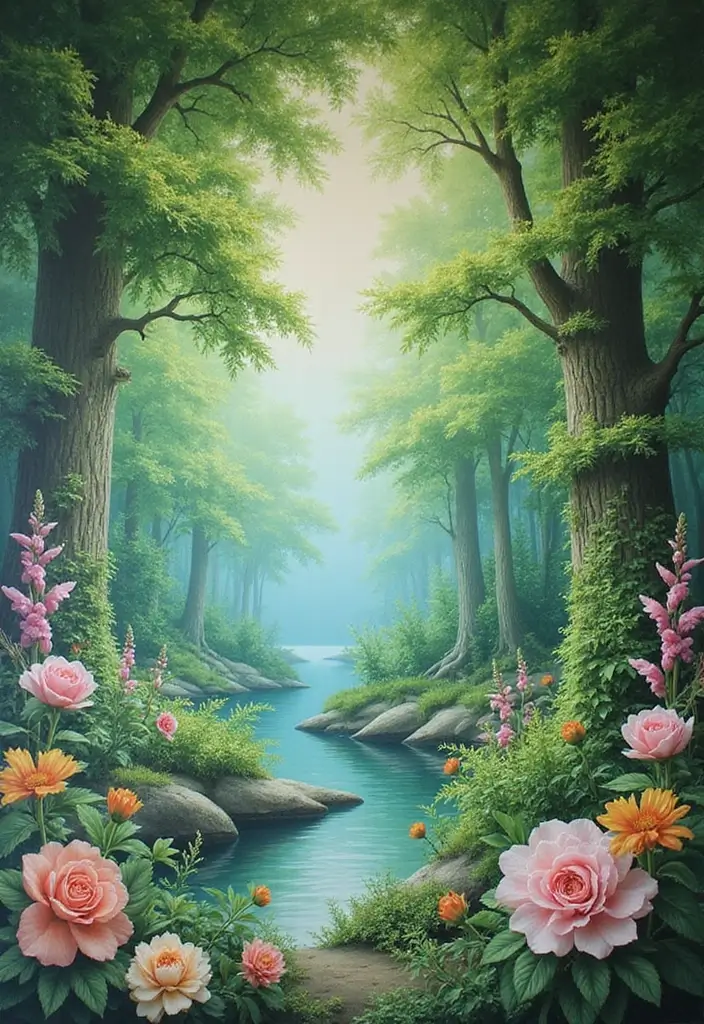 25 Painted Ceiling Inspirations That Totally Transform a Room - 3. Nature-Inspired Murals