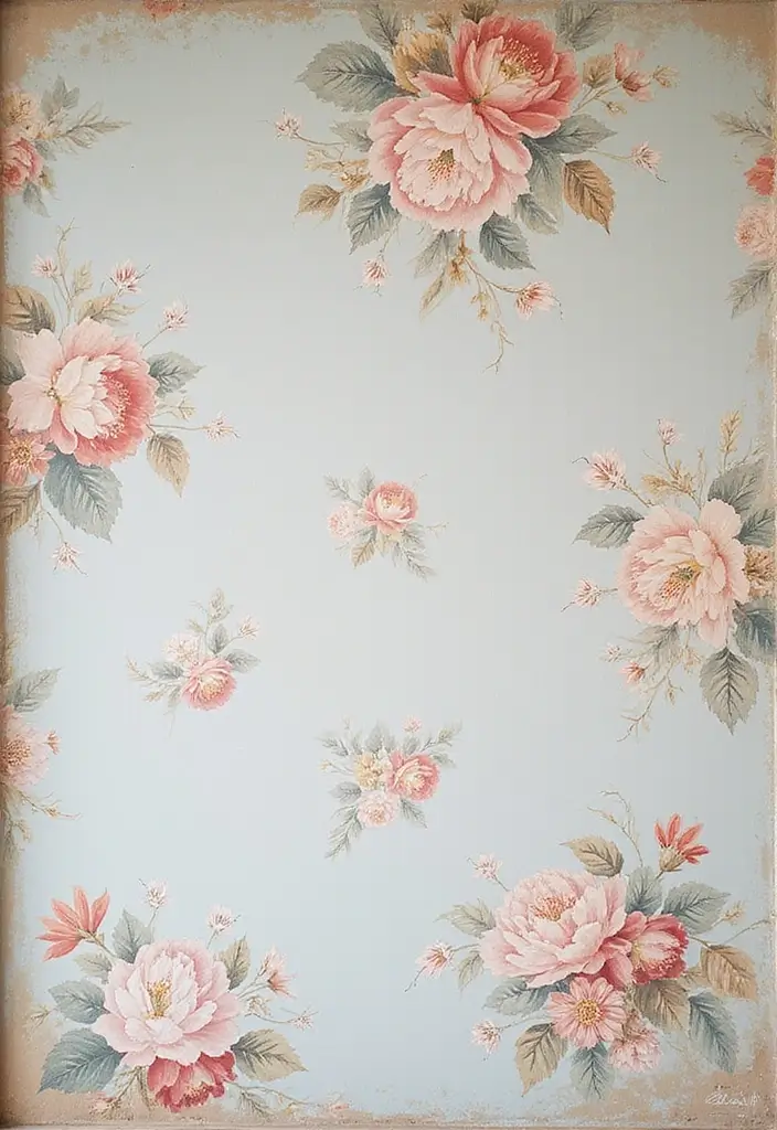 25 Painted Ceiling Inspirations That Totally Transform a Room - 5. Vintage Chintz