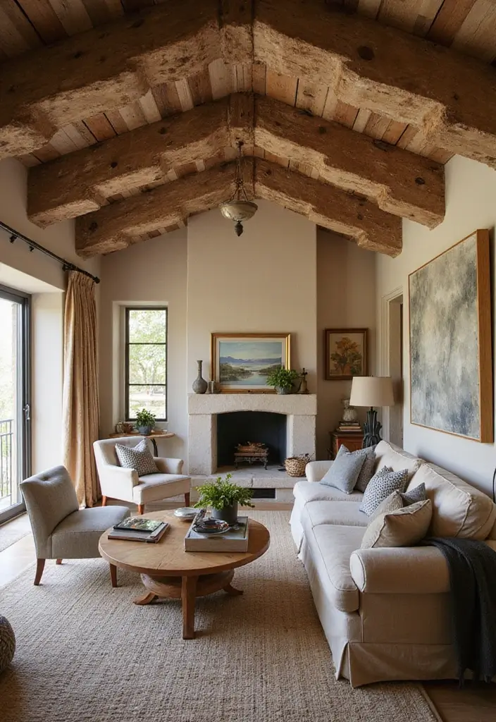 25 Vaulted Ceiling Beam Inspirations That Steal the Show - 20. Beams with Unique Textures