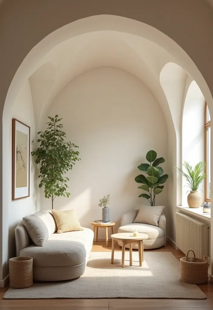 25 Vaulted Ceiling Beam Inspirations That Steal the Show - 22. Softly Curved Beams