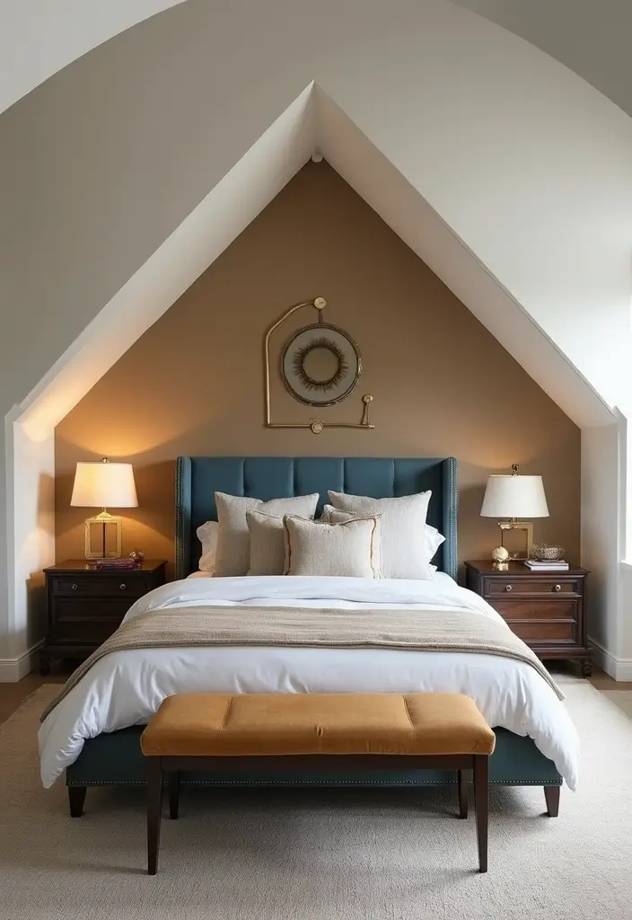 25 Vaulted Ceiling Bedroom Inspirations That Feel Dreamy 13 25 Vaulted Ceiling Bedroom Inspirations That Feel Dreamy - 13. Statement Headboards