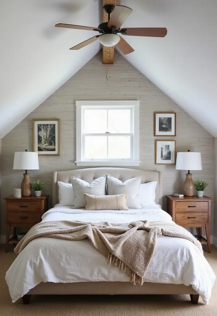 25 Vaulted Ceiling Bedroom Inspirations That Feel Dreamy 17 25 Vaulted Ceiling Bedroom Inspirations That Feel Dreamy - 17. Wall Treatments