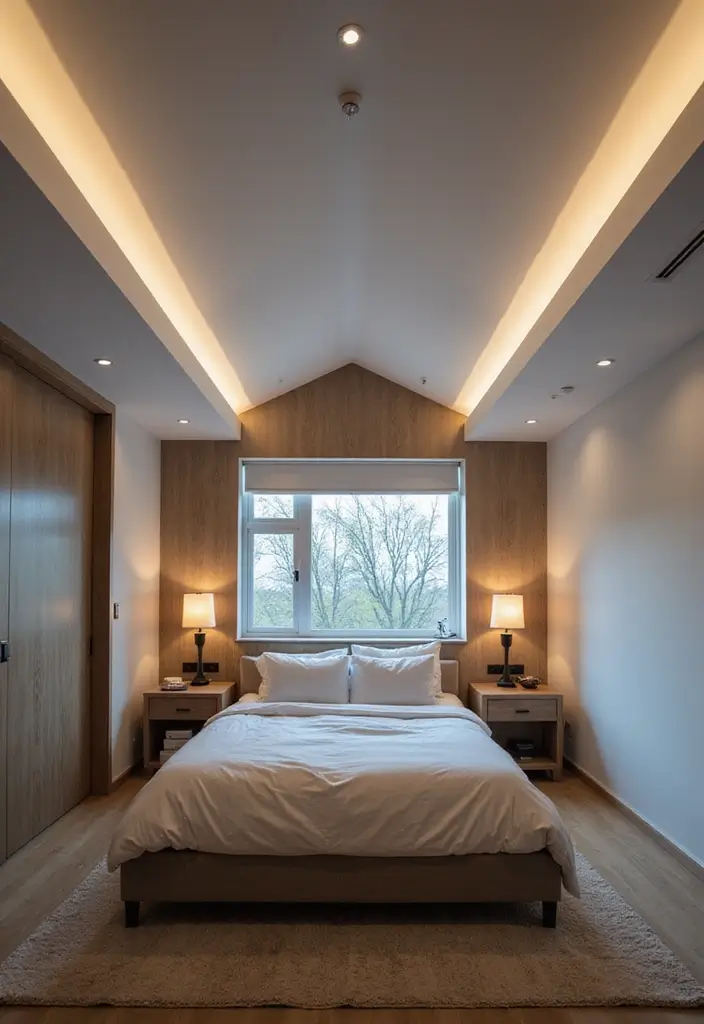 25 Vaulted Ceiling Bedroom Inspirations That Feel Dreamy 19 25 Vaulted Ceiling Bedroom Inspirations That Feel Dreamy - 19. Technology Integration