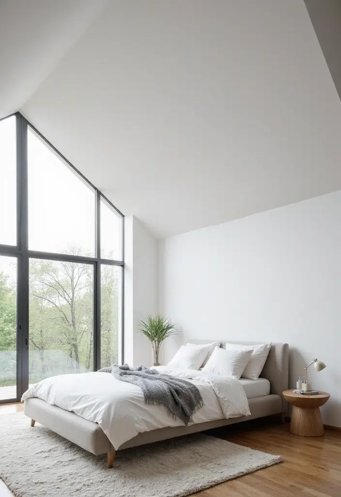 25 Vaulted Ceiling Bedroom Inspirations That Feel Dreamy 2 25 Vaulted Ceiling Bedroom Inspirations That Feel Dreamy - 2. Modern Minimalism