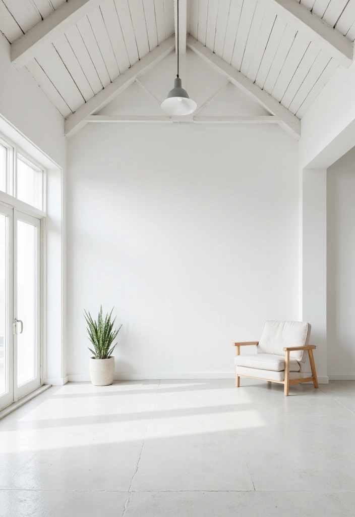 25 Vaulted Ceiling Ideas That Make Homes Feel Bigger - 1. Bright White Beams