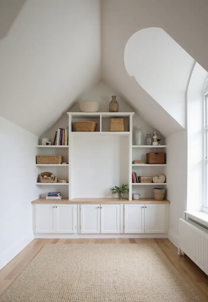 25 Vaulted Ceiling Ideas That Make Homes Feel Bigger - 13. Integrated Storage Solutions