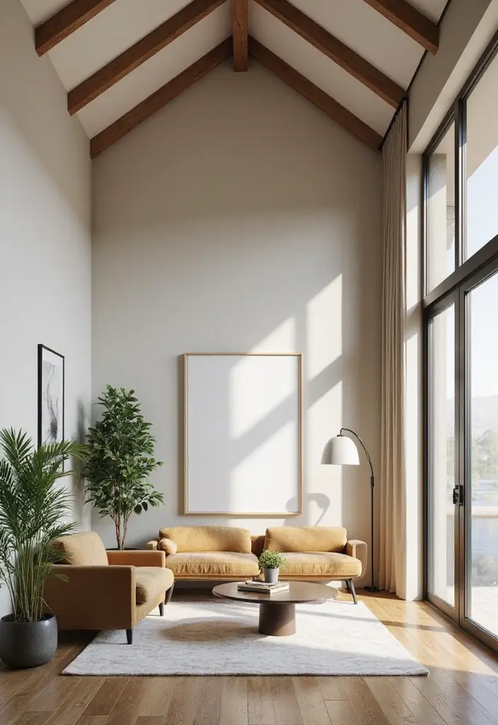 25 Vaulted Ceiling Ideas That Make Homes Feel Bigger - 18. Emphasizing Vertical Lines