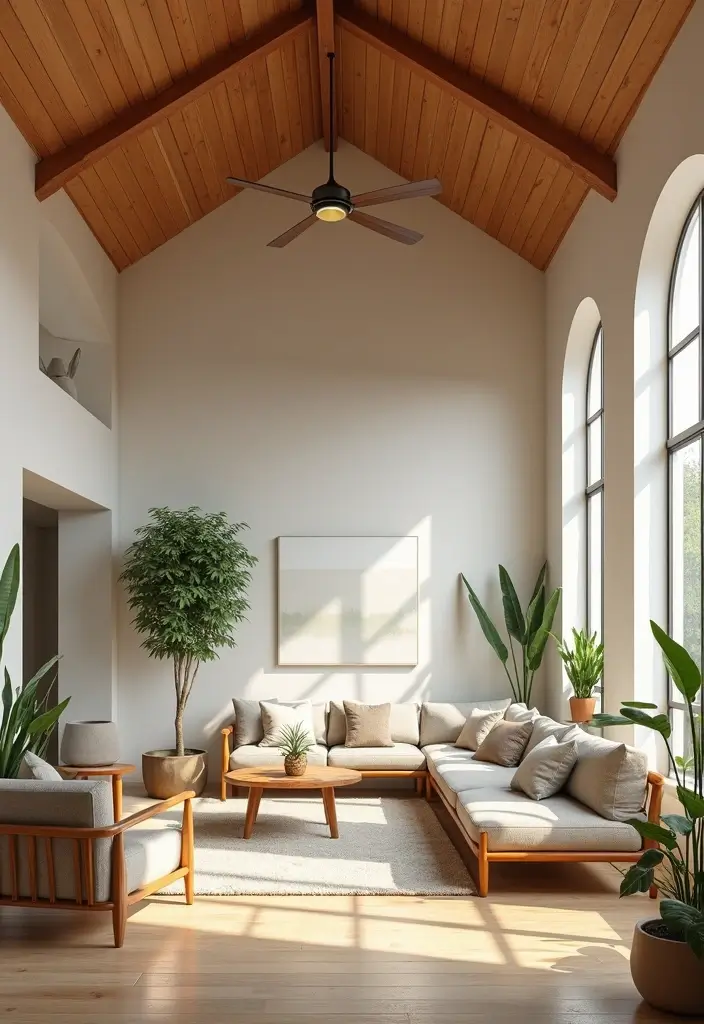 25 Vaulted Ceiling Ideas That Make Homes Feel Bigger - 2. Earthy Wood Accents