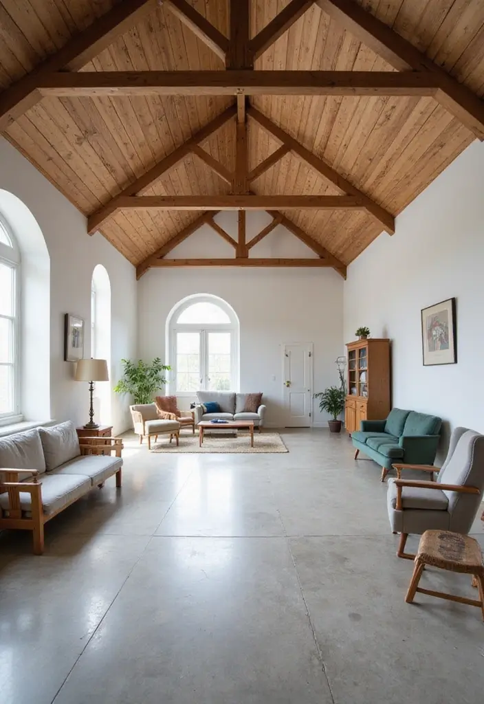 25 Vaulted Ceiling Ideas That Make Homes Feel Bigger - 7. Open Floor Plans