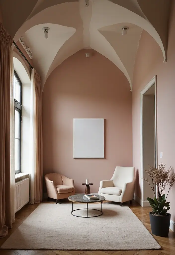 25 Vaulted Ceiling Ideas That Make Homes Feel Bigger - 9. Monochromatic Themes