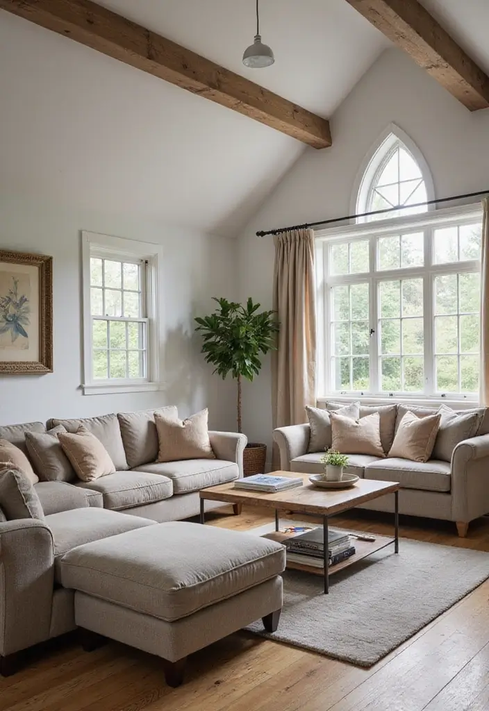 25 Vaulted Ceiling Living Room Inspirations That Wow Guests - 21. Multi-Purpose Spaces