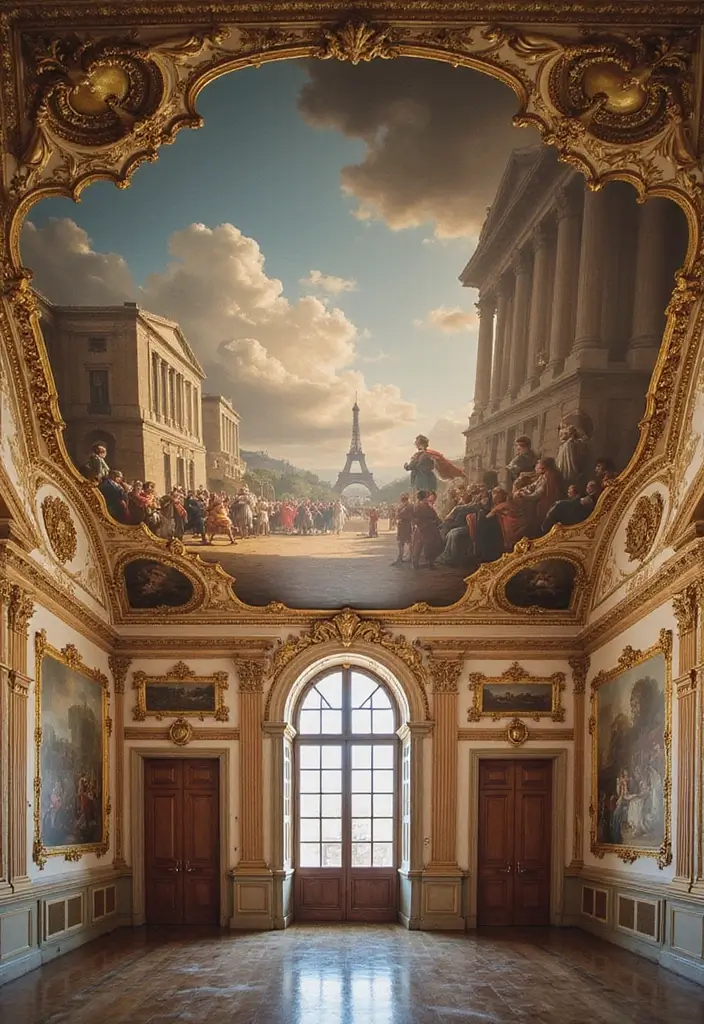 27 Ceiling Murals That Bring Art Into Interiors - 16. Historical Murals