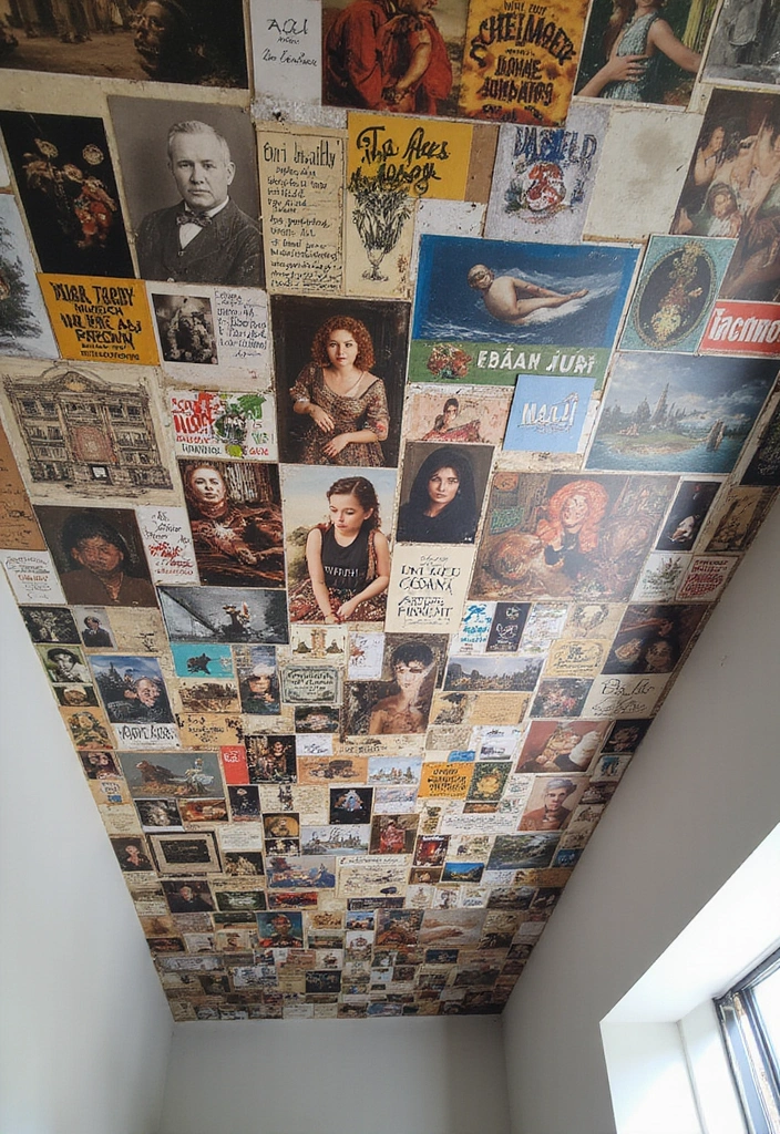 27 Ceiling Murals That Bring Art Into Interiors - 17. Artistic Collages