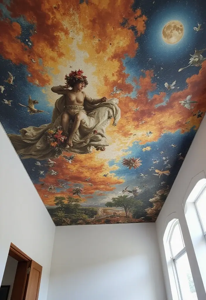 27 Ceiling Murals That Bring Art Into Interiors - 26. Artistic Inspirations