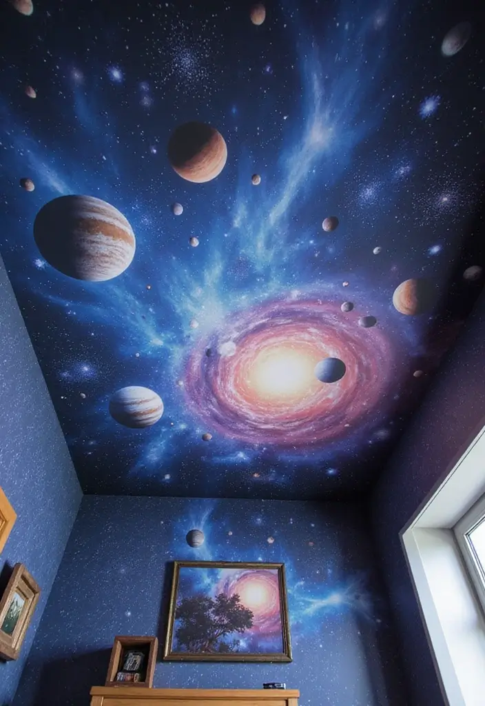 27 Ceiling Murals That Bring Art Into Interiors - 3. Celestial Themes