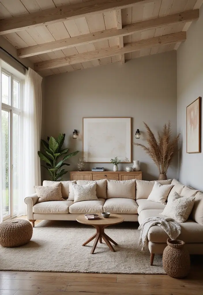 27 Creative Ceiling Ideas for Living Room That Guests Will Notice - 22. Color Wash Ceilings for Mood Enhancement