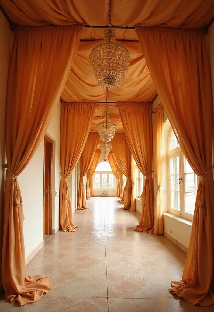 27 Fall Ceiling Designs for Hall That Feel Seasonal & Chic - 20. Cozy Ceiling Canopies