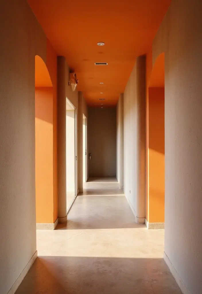 27 Fall Ceiling Designs for Hall That Feel Seasonal & Chic - 3. Warm-toned Paint for a Cozy Vibe