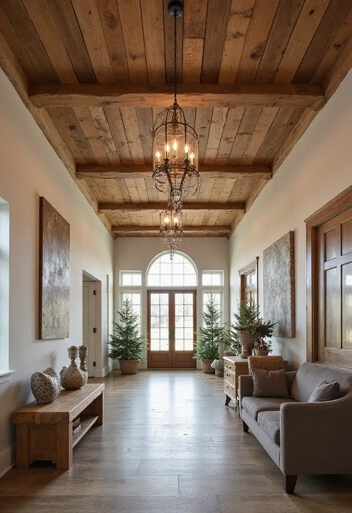 27 Fall Ceiling Designs for Hall That Feel Seasonal & Chic - 6. Textured Ceiling Panels
