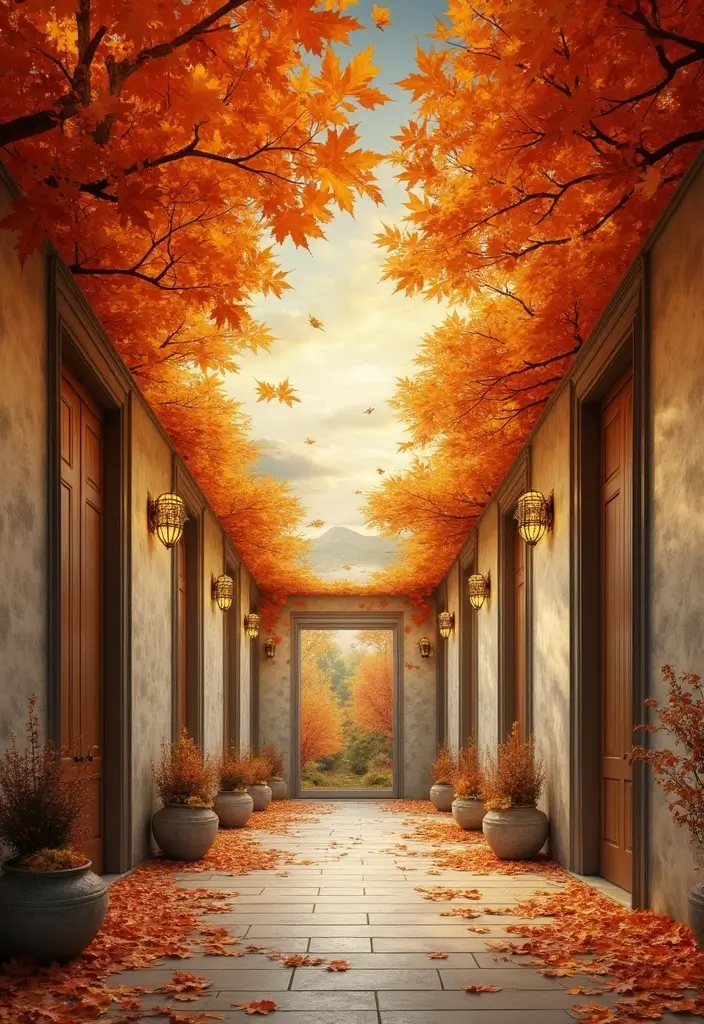 27 Fall Ceiling Designs for Hall That Feel Seasonal & Chic - 7. Painted Ceiling Murals