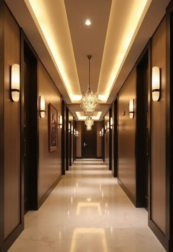 27 Hall Ceiling Designs Modern Homes Are Loving - 13. Layered Lighting