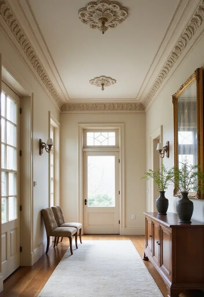 27 Hall Ceiling Designs Modern Homes Are Loving - 16. Decorative Moldings