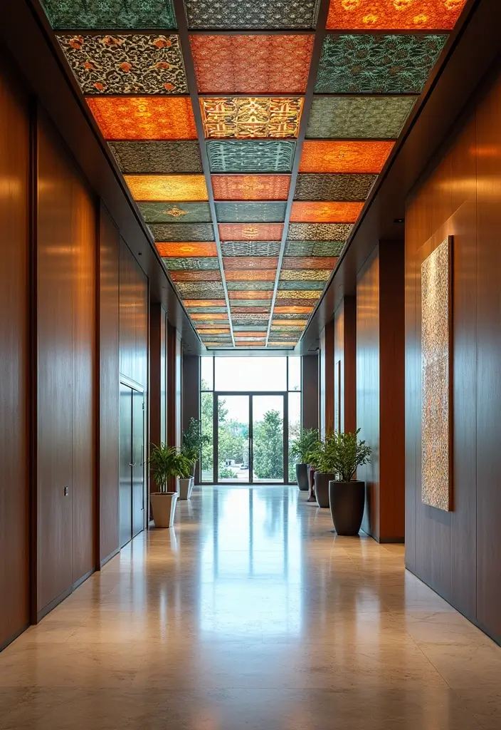 27 Hall Ceiling Designs Modern Homes Are Loving - 17. Ceiling Tiles