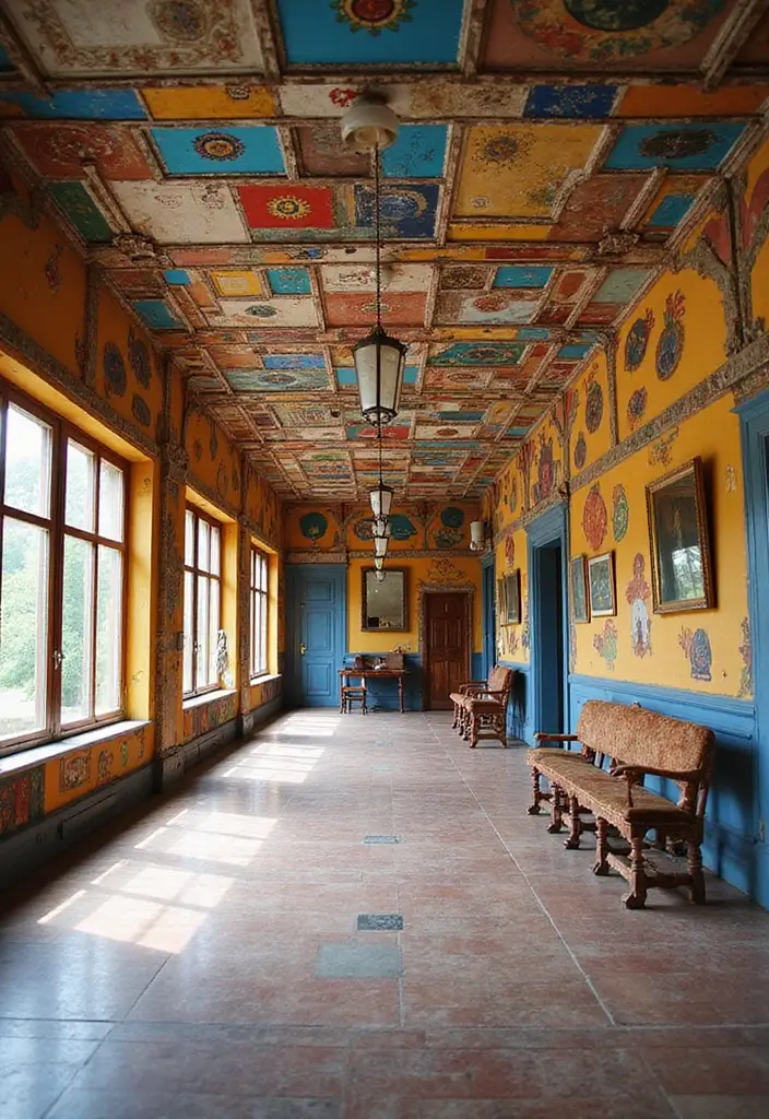 27 Hall Ceiling Designs Modern Homes Are Loving - 21. Eclectic Mix