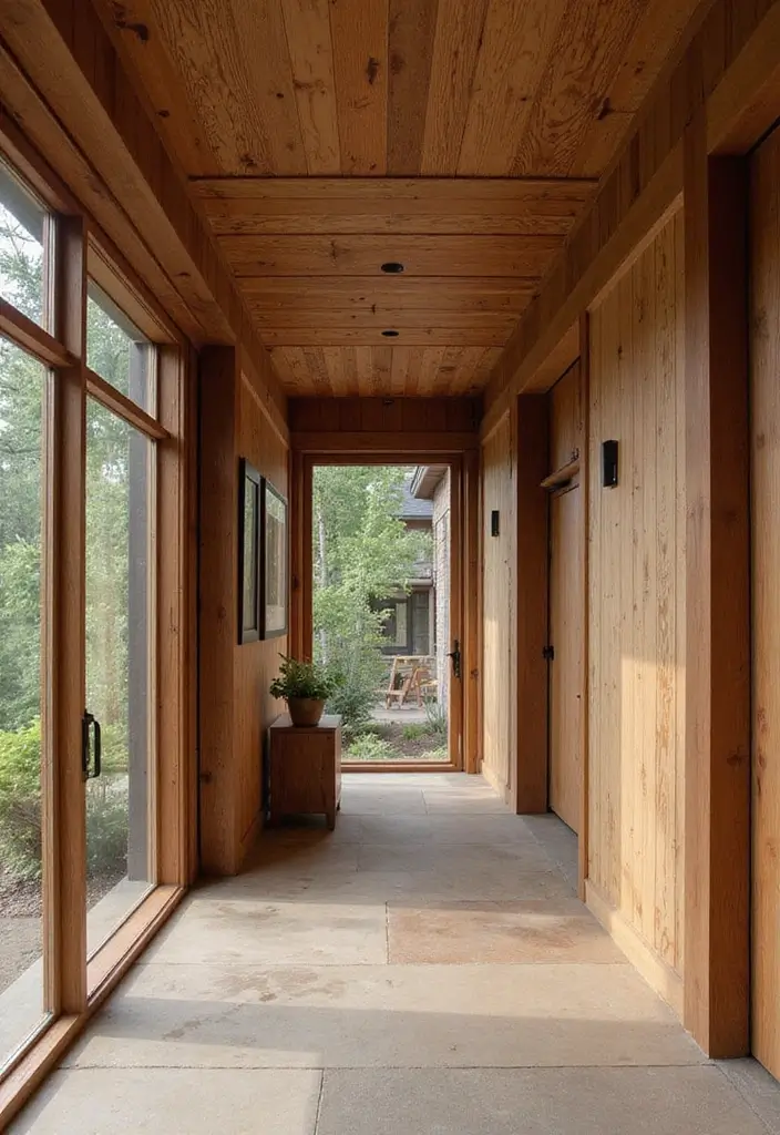 27 Hall Ceiling Designs Modern Homes Are Loving - 22. Textured Wood Panels
