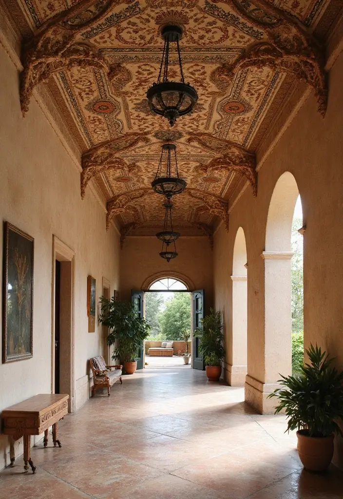 27 Hall Ceiling Designs Modern Homes Are Loving - 27. Cultural Inspirations