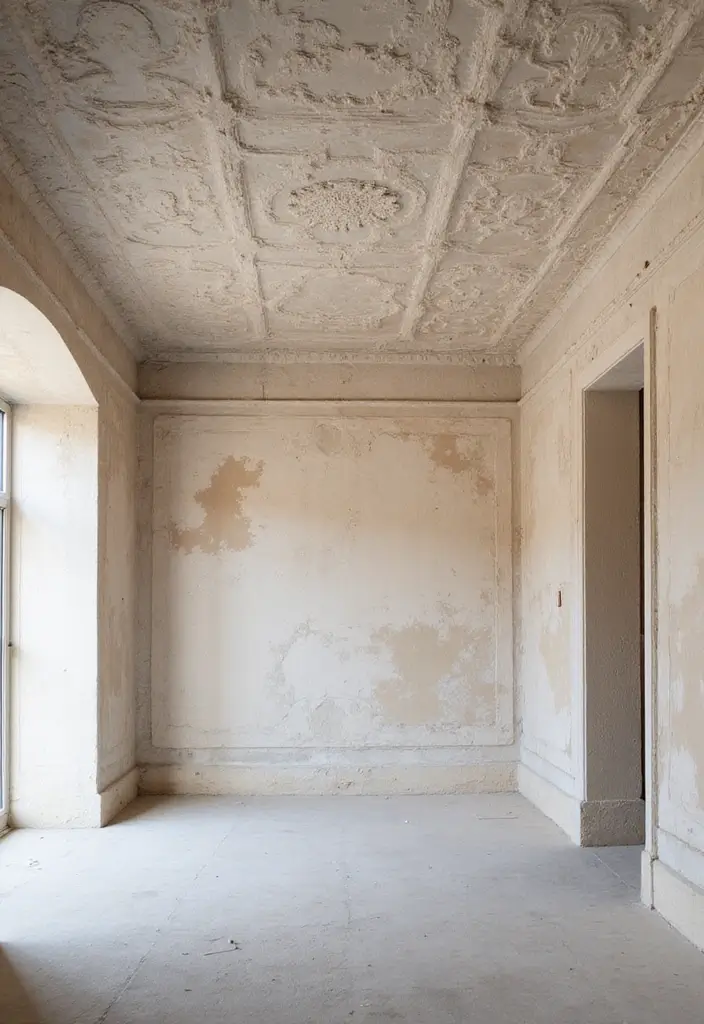 27 Hall False Ceiling Designs That Instantly Upgrade Interiors - 12. Textured Plaster Finishes
