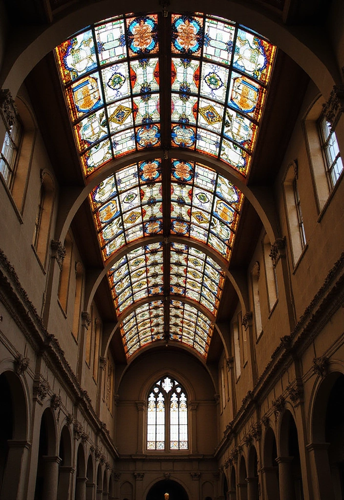 27 Hall False Ceiling Designs That Instantly Upgrade Interiors - 13. Stained Glass Inserts
