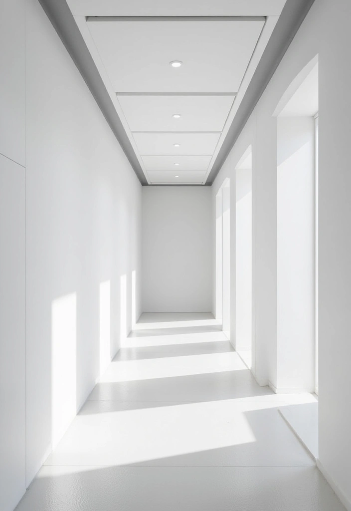 27 Hall POP Ceiling Designs Pinterest Can’t Get Enough Of - 1. Sleek White Panels