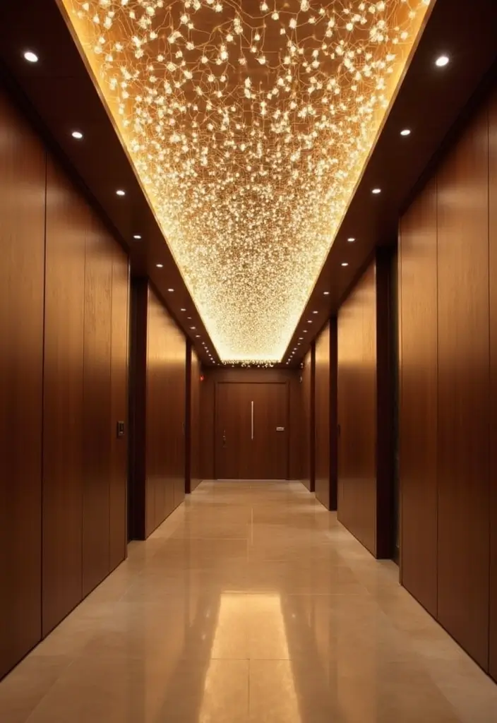 27 Hall POP Ceiling Designs Pinterest Can’t Get Enough Of - 19. Artistic LED Lights