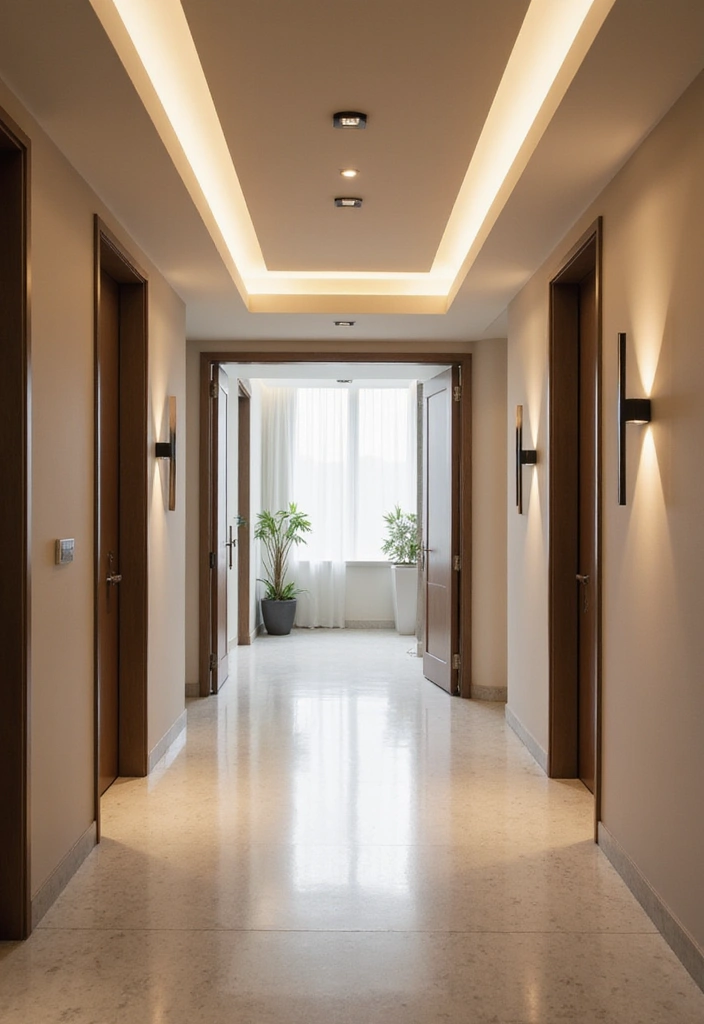27 Hall POP Ceiling Designs Pinterest Can’t Get Enough Of - 7. Minimalist Light Fixtures