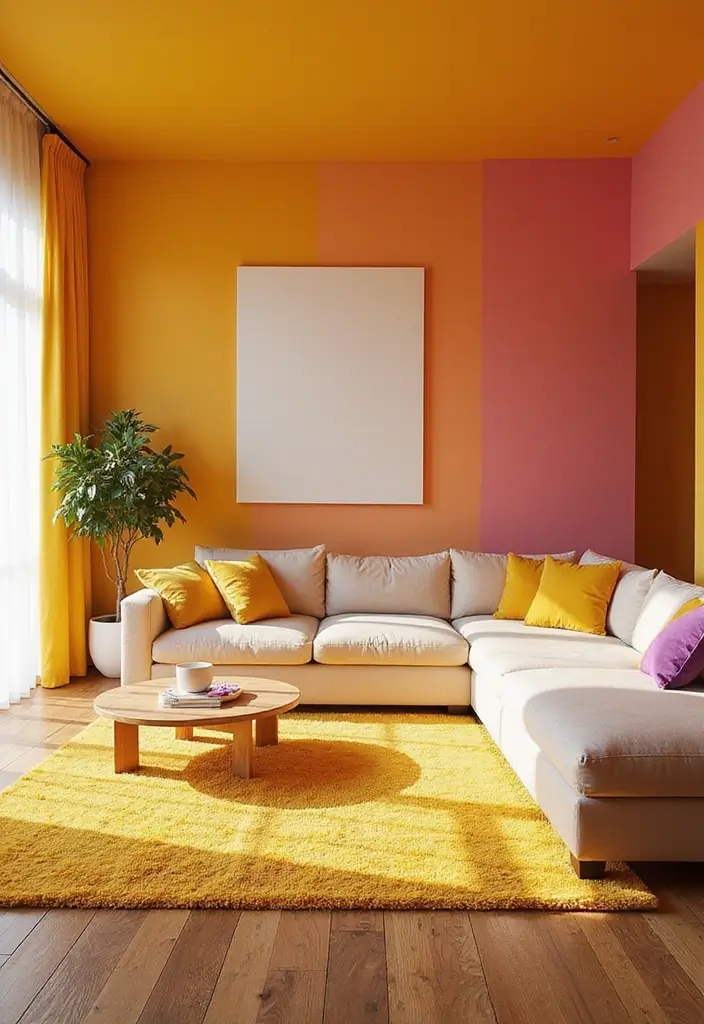 27 POP False Ceiling Designs That Modern Homes Love - 15. Bright Pop Colors