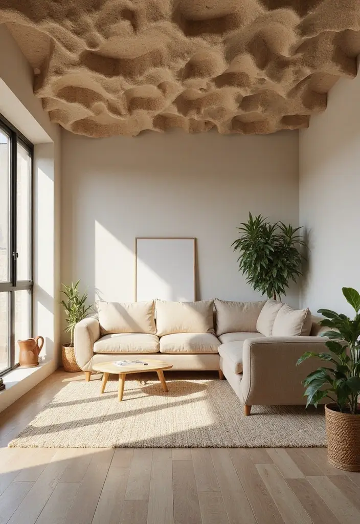27 POP False Ceiling Designs That Modern Homes Love - 20. Eco-Friendly Materials