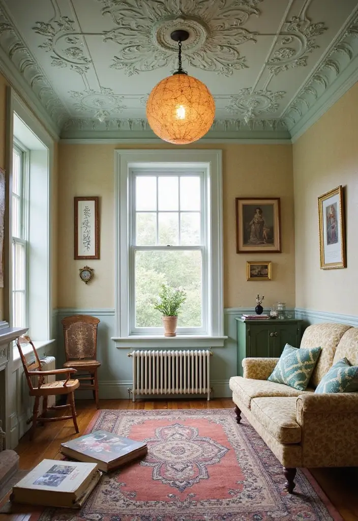 27 POP False Ceiling Designs That Modern Homes Love - 23. Vintage Inspirations
