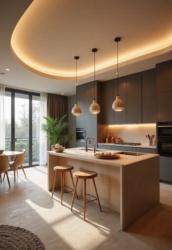 27 POP False Ceiling Designs That Modern Homes Love - 3. Curved POP Ceilings