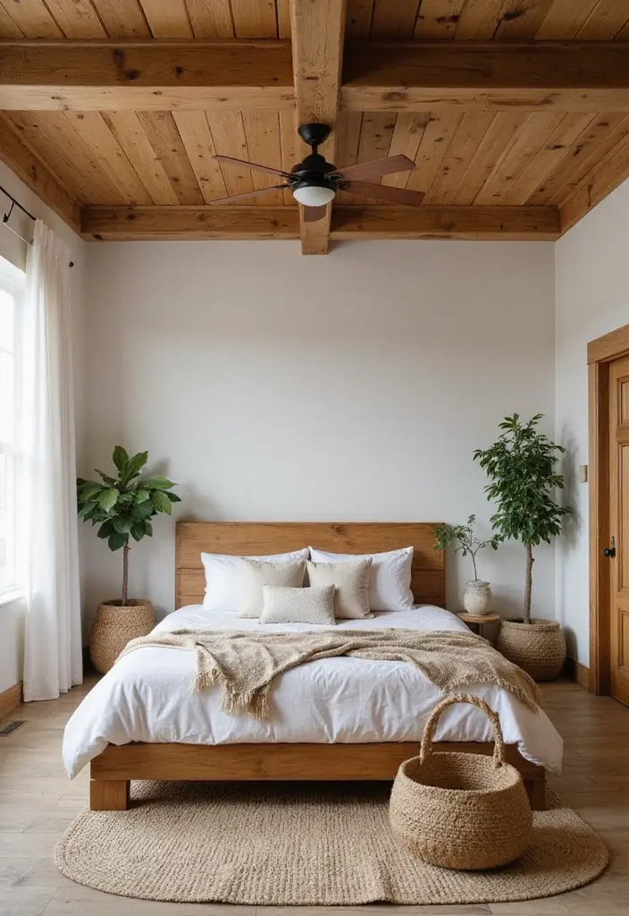27 Tray Ceiling Bedroom Ideas That Look Sophisticated - 16. Nature-Inspired Designs