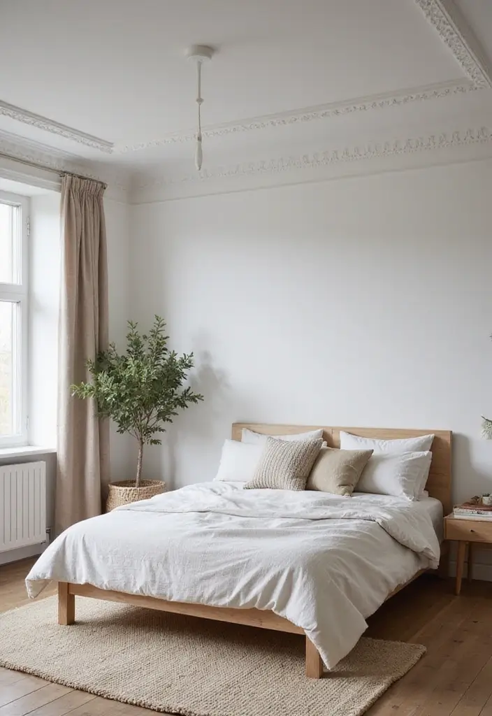 27 Tray Ceiling Bedroom Ideas That Look Sophisticated - 24. Scandinavian Simplicity