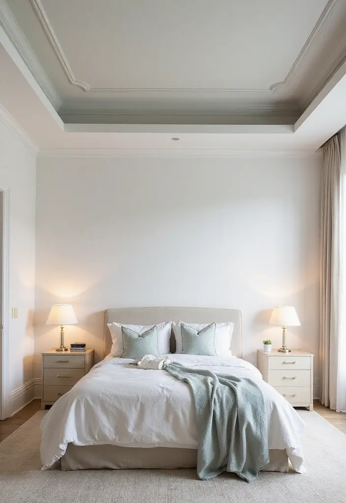27 Tray Ceiling Bedroom Ideas That Look Sophisticated - 6. Subtle Pastels