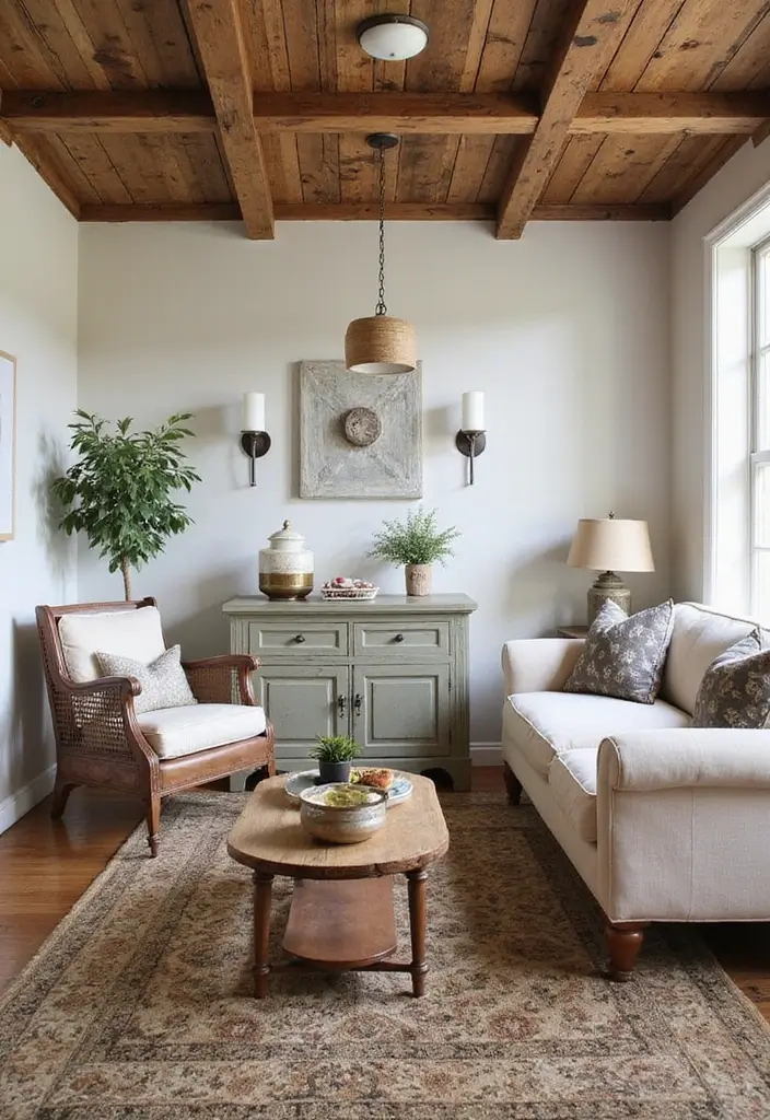 27 Wooden False Ceiling Designs That Add Rustic Elegance - 24. Reclaimed Wood Ceiling