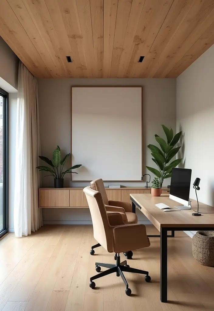 27 Wooden False Ceiling Designs That Add Rustic Elegance - 27. Eco-Conscious Plywood Ceiling
